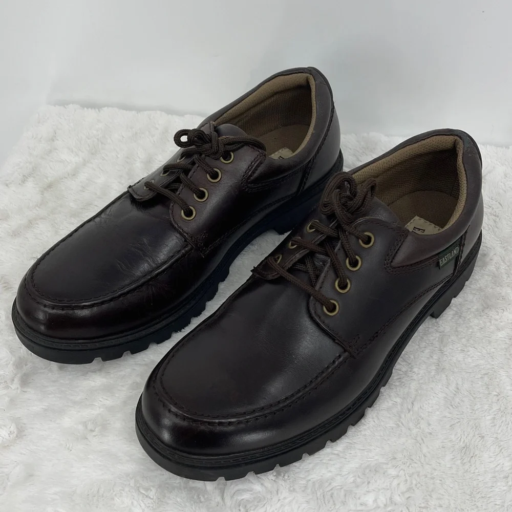 EASTLAND CONWAY Men's Brown Leather Shoes SIZE 10.5D